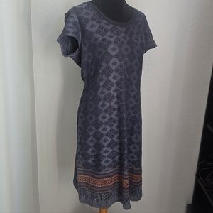 Peruvian Connection Knit Shift Dress Size Large